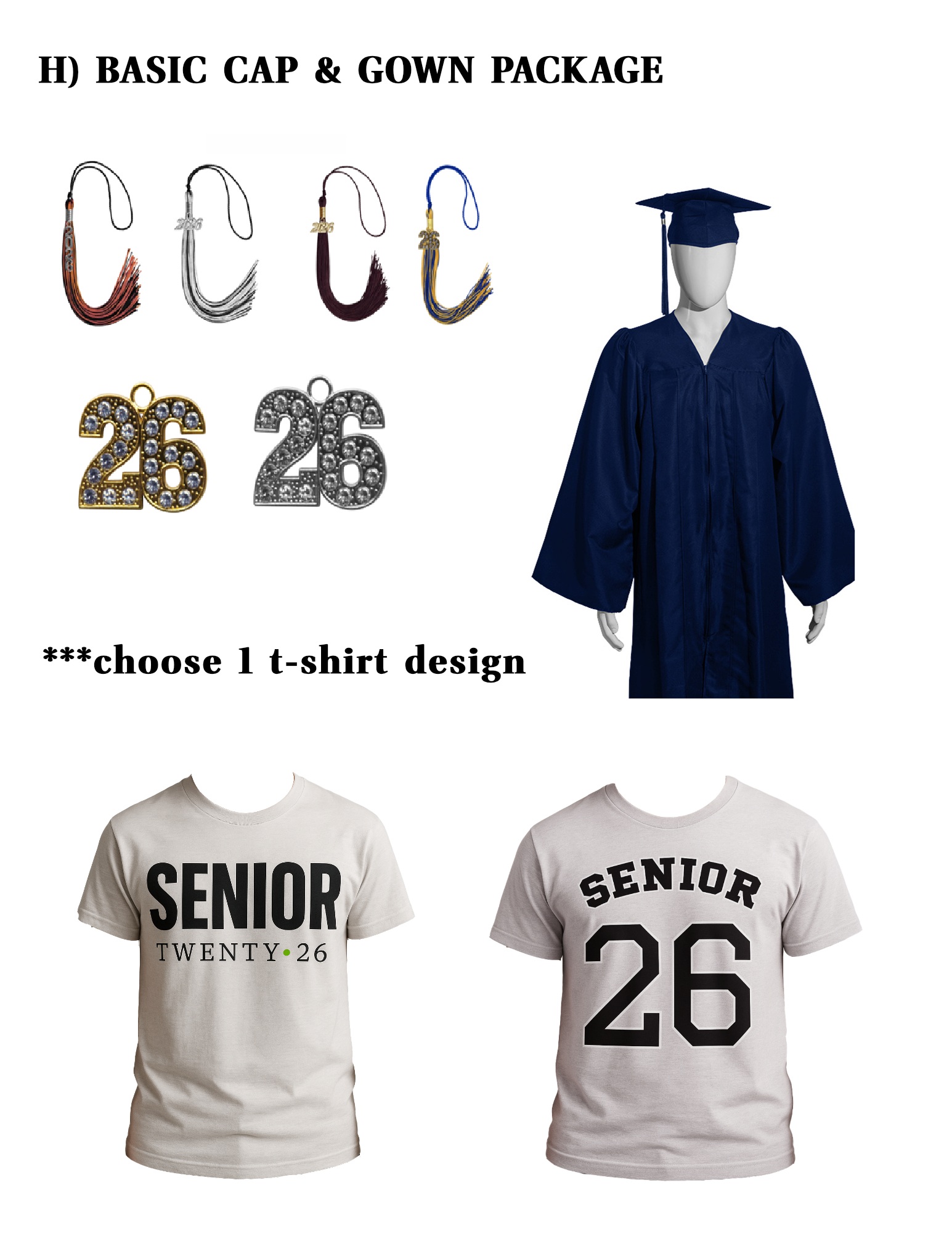 Basic Caps & Gowns Package
